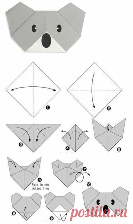 Оригами для малышей / Интересные поделки