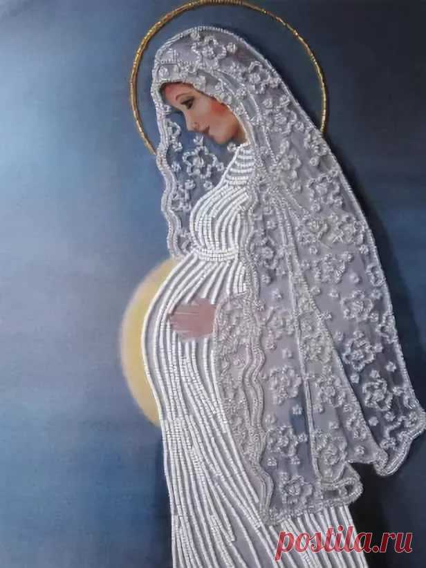 Редчайшая икона, где Дева Мария носит во чреве Богомладенца Иисуса Христа
