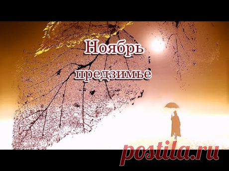 Ноябрь - предзимье 💢 Стихи Лидии Тагановой на фоне невероятно красивой мелодии