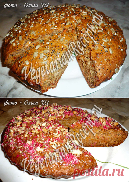 Морковный пирог и Тыквенный пирог без яиц, рецепт с фото