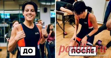11 фотографий людей до и после марафонского забега . Милая Я