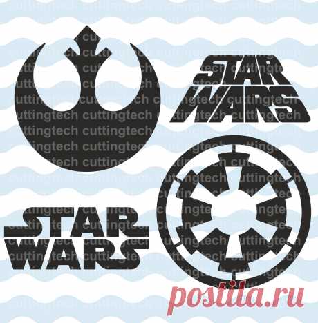 star wars SVG PNG Cut Files for use with Silhouette Studio