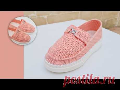 💥⚡МОКАСИНЫ ЖЕНСКИЕ АЛИСА💥💝 ВЯЖЕМ КРЮЧКОМ 🔥💥 CROCHET SHOES