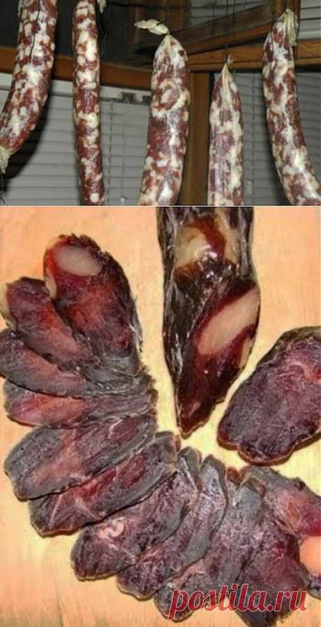 Домашняя вяленая колбаса / Заготовка мяса / TVCook: пошаговые рецепты c фото