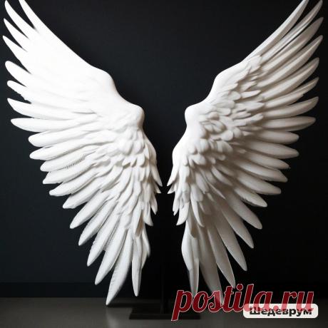 КРЫЛЬЯ АНГЕЛА ВИСЯТ на ВЕШАЛКЕ в ПРИХОЖЕЙ (нейросеть Шедеврум).