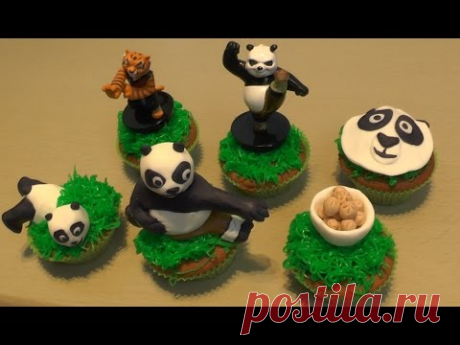 Kung Fu Panda Cupcakes - Freaky Baking - NinNin