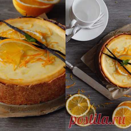 Апельсиново-ванильный кезекухен( творожный пирог)