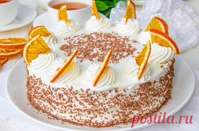 Апельсиновый торт рецепт с фото пошагово - 1000.menu