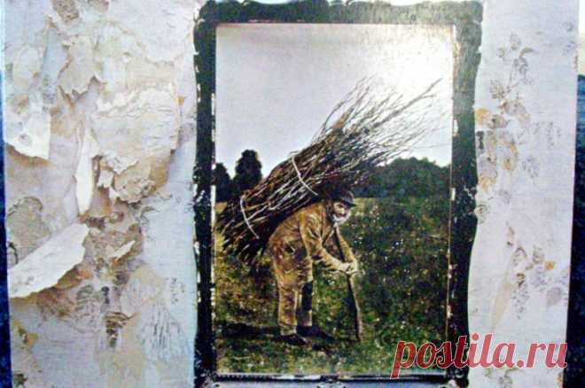 Раскрыта тайна обложки знаменитого четвертого альбома Led Zeppelin. На снимке с ветками запечатлен британский кровельщик Лот Лонг, живший в XIX веке.