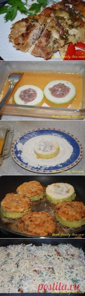 Кабачок фаршированный - пошаговый рецепт с фото