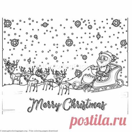 3 Merry Christmas Card Coloring Pages &amp;#8211; GetColoringPages.org