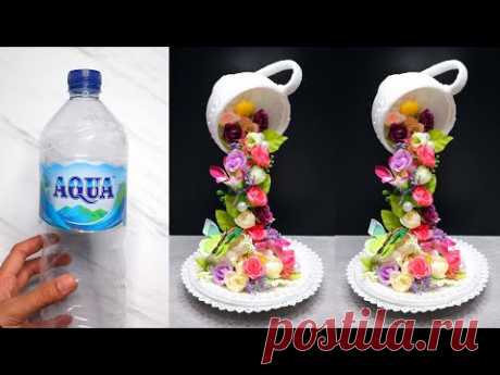 Floating Tea Cup With Plastic Bottle | Cara Membuat Cangkir Tumpah dengan Botol Plastik