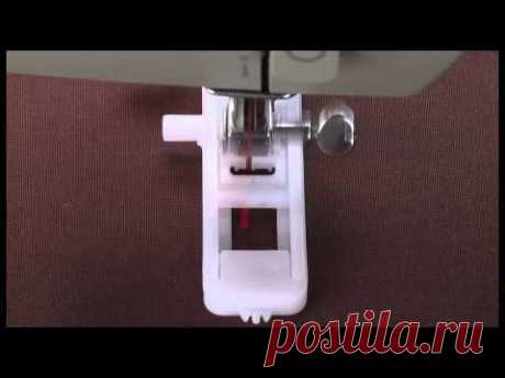 SINGER® 1-Step Mechanical Buttonhole Presser Foot Tutorial