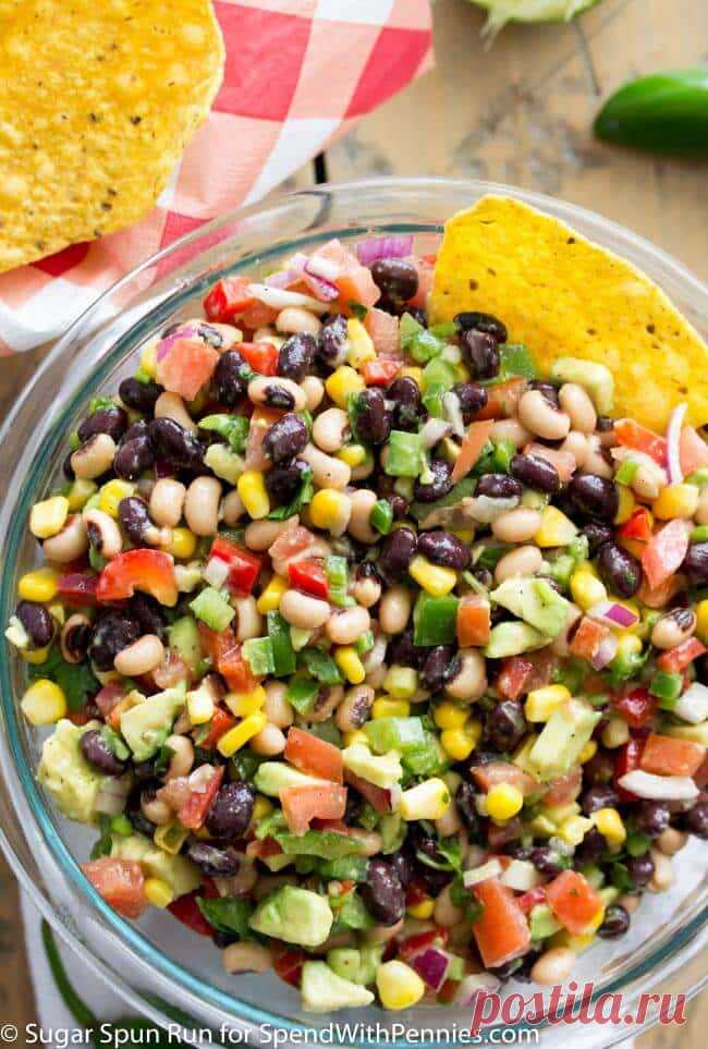 Cowboy Caviar - Spend With Pennies Cowboy caviar is a great and easy to make dip any time of the year! Grab your tortilla chips and mix this up for your guests or for your next potluck!