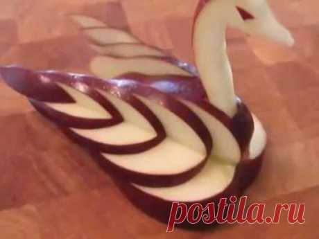 Как сделать лебедя из яблока (видео) / Видео-советы / TVCook: пошаговые рецепты c фото