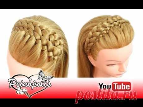 Peinados Faciles y Rapidos y Bonitos con Trenzas Diadema para Graduacion - Fiesta - Niña - YouTube