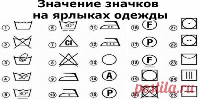 Значение значков на ярлыках одежды | Полезные советы