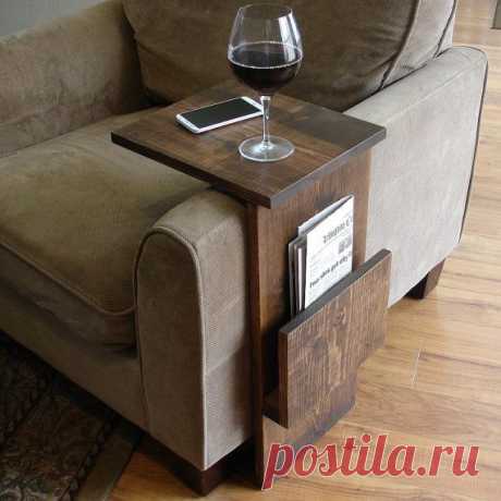 Удобный диванный столик своими руками | Рукоделие