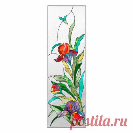 Patrón de vidrieras de iris PDF, Patrón de flores de vidrieras para descargar, Patrón de panel de ventanas florales de vidrieras - Etsy Chile