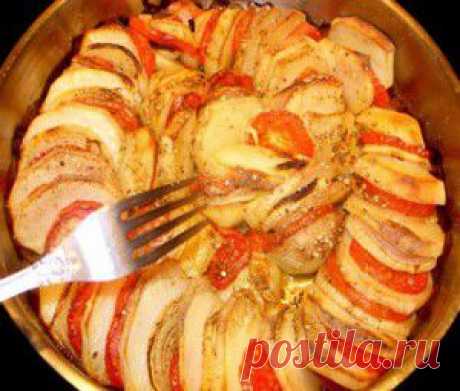 Кусочки картофеля, запеченные с помидорами и базиликом рецепт с фото, калорийность блюда