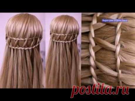 Коса двойной Водопад  Красивая причёска  Hair tutorial Peinado con trenza