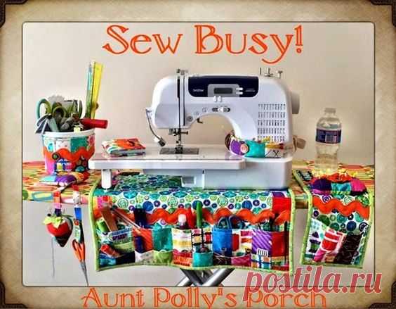 This pattern has a really cute cover too !Sew Busy! Organizer - Moda Bake Shop | Sewing machine covers and machine