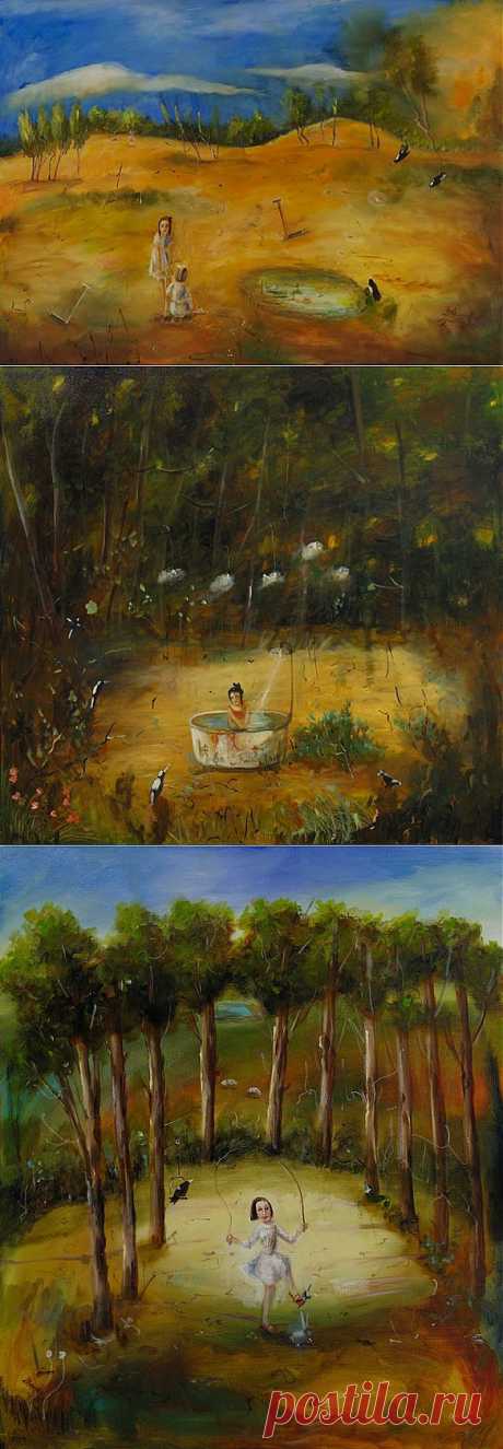 Когда деревья были большими: ностальгические картины от австралийской художницы | Изюминки