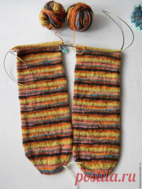 Вяжем носки «от пальчиков» - Ярмарка Мастеров - ручная работа, handmade