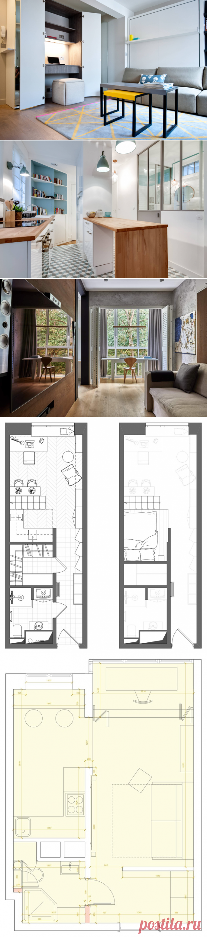 Дизайн квартиры-студии 25 кв м – фото и идеи интерьера для ремонта и дизайна студии | Houzz Россия