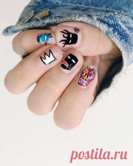 ❤ Hang Nguyen ❤ в Instagram: «Adding Jean-Michel Basquiat to the mix !! And who says fine art couldn’t be used for Halloween nail art inspo ?!? 👹» 1,865 отметок «Нравится», 55 комментариев — ❤ Hang Nguyen ❤ (@thehangedit) в Instagram: «Adding Jean-Michel Basquiat to the mix !! And who says fine art couldn’t be used for Halloween nail…»