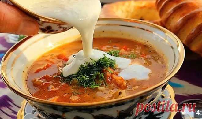 Жареный Суп! Потрясающая Узбекская Мастава
Грузинский суп "харчо "