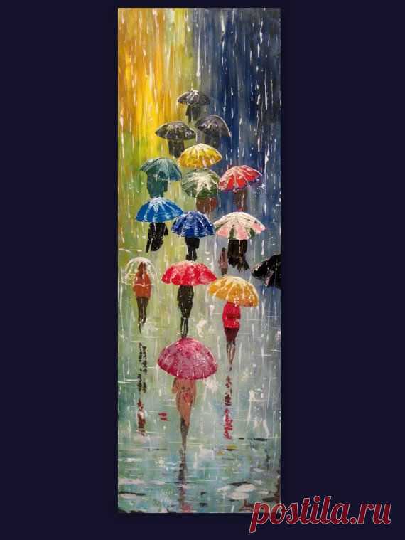 Original Painting Umbrellas