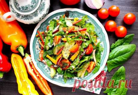 Салат со шпинатом и огурцом рецепт с фото пошагово - 1000.menu