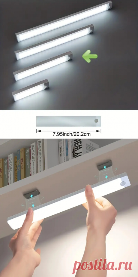 Led Motion Sensor Cabinet Light Counter Closet Lighting - Temu