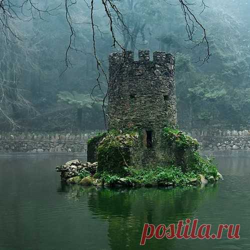 Abandoned Celtic castle ruin
