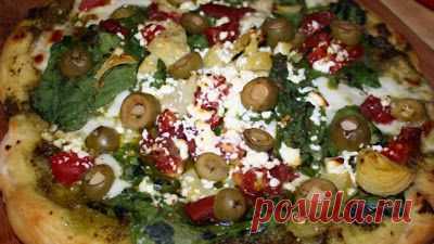 Ресторан дома: Пицца по-гречески