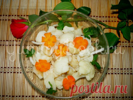 Салат с кальмарами и цветной капустой - пошаговый рецепт с фото