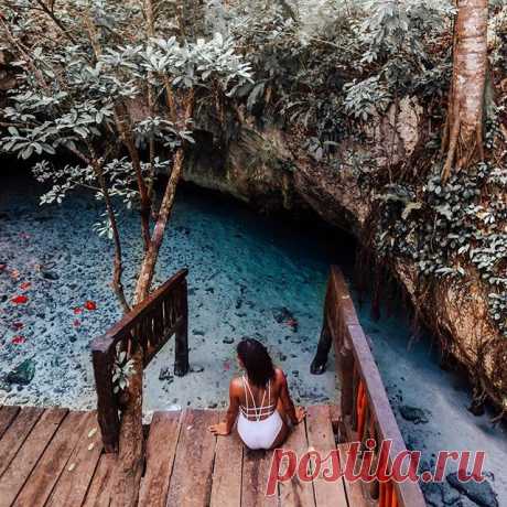 Thank you mother nature for these beautiful places 🌎
..........
This cenote called Grand Cenote is the most popular in Tulum and I can totally understand why. I was so amazed by those natural pools, crystal-clear water and we even found small turtles 😍😍🐢🐢
............
By 📸 @meryldenis