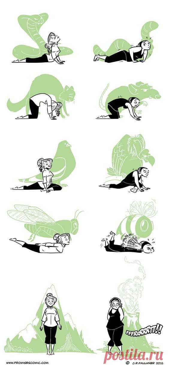 Me doing yoga...