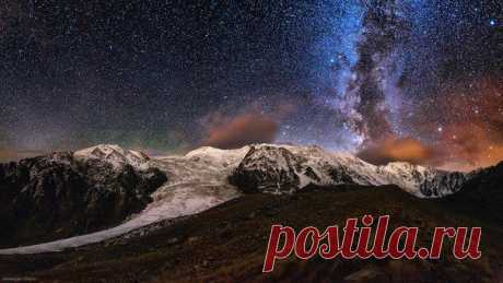 Панорама Джимарайско-Казбегского горн / Интересный космос