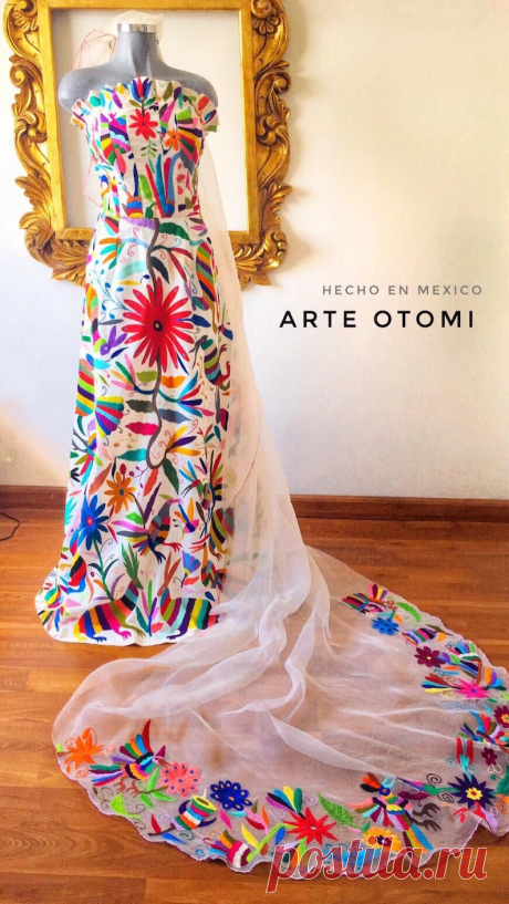 Otomi Wedding dress Multicolor Custom made White Custom made - Etsy Chile