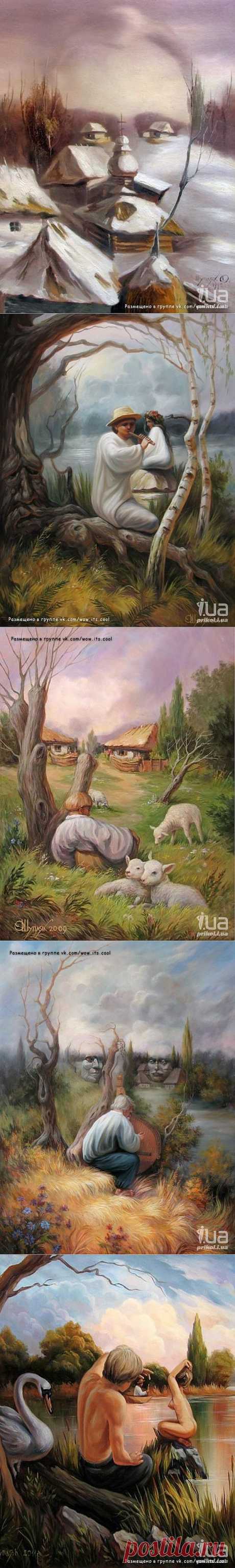 Оптические иллюзии. Украинский художник О.Шупляк