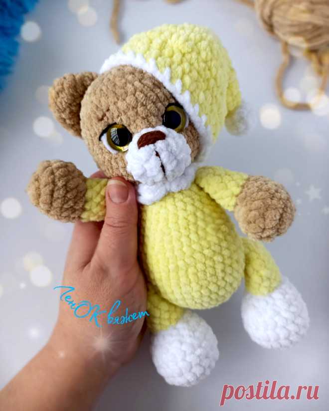 PDF Мишутка крючком. FREE crochet pattern; Аmigurumi animal patterns. Амигуруми схемы и описания на русском. Вязаные игрушки и поделки своими руками #amimore - плюшевый мишка, медведь из плюшевой пряжи, медвежонок.