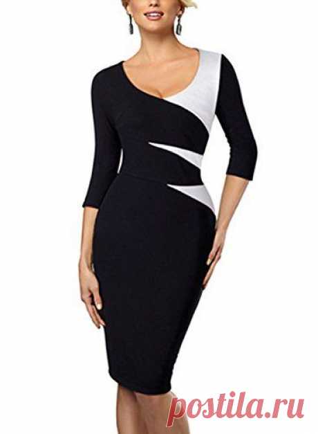 MABELER Women¡¯s Wear to Work Chic Formal Sheath Business Pencil Dress