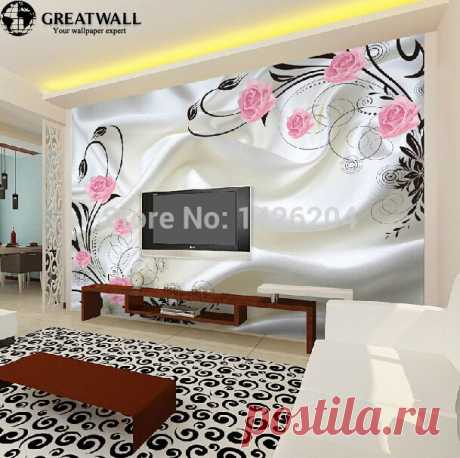 wallpaper style Picture - More Detailed Picture about Great wall 3d Large chinese floral damask wallpaper murals for walls tv background,papel de parede flores 3d Picture in Wallpapers from Great wall paper | Aliexpress.com | Alibaba Group