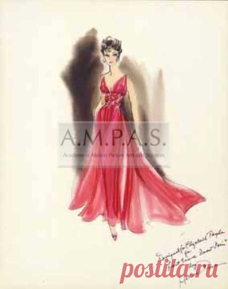 Fashion Illustration Vintage Hollywood Glamour Helen Rose