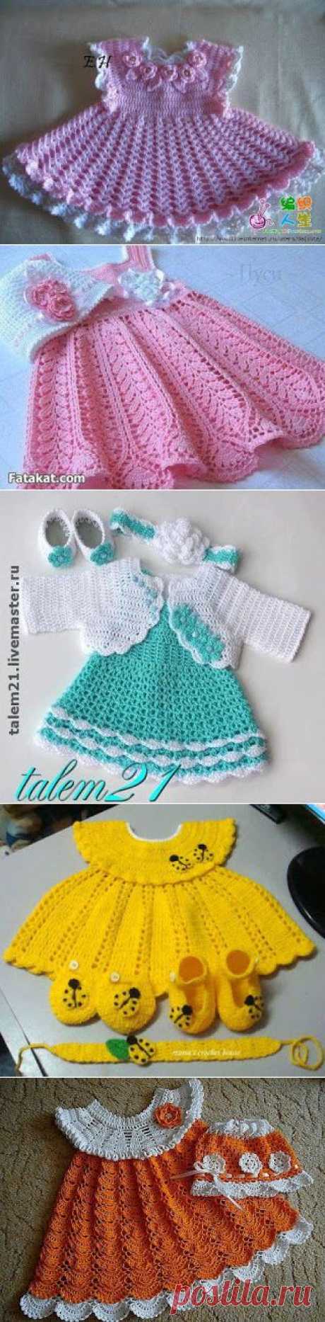 Mary Helen artesanatos croche e trico: Vestidos bebe