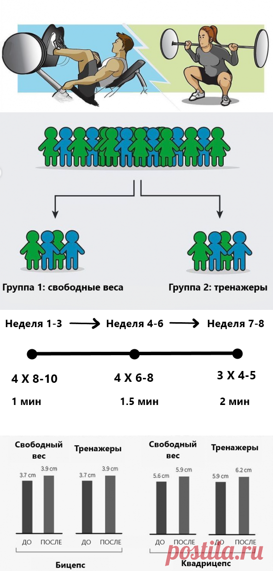 «База» против тренажеров. Прямое сравнение, что дает больше мышц и силы?
В этой статье я рассмотрю исследование, которое именно это и рассматривало. Исследователей интересовало, что нарастит больше мышечной массы и силы.   Лоб в лоб Теория Когда вы тренируетесь со свободными весами, в «базовых движениях», например жмете лежа, ваше тело задействует больше мышц, для стабилизации. В тренажерах, стабилизацию берет на себя тренажер, в итоге работает меньше […]
Читай дальше на сайте. Жми подробнее ➡