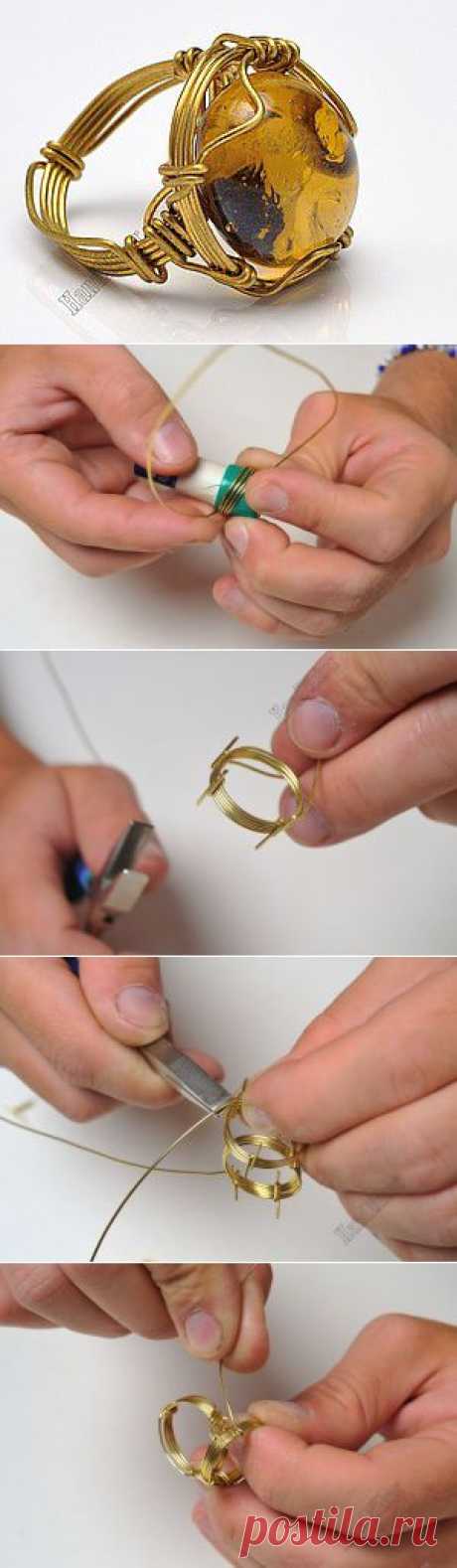 Властелин колец, или Как создать перстень из цельного куска проволоки | Своими руками