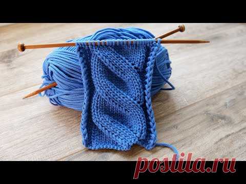 Ложная коса спицами ❄ Mock Cables knitting pattern